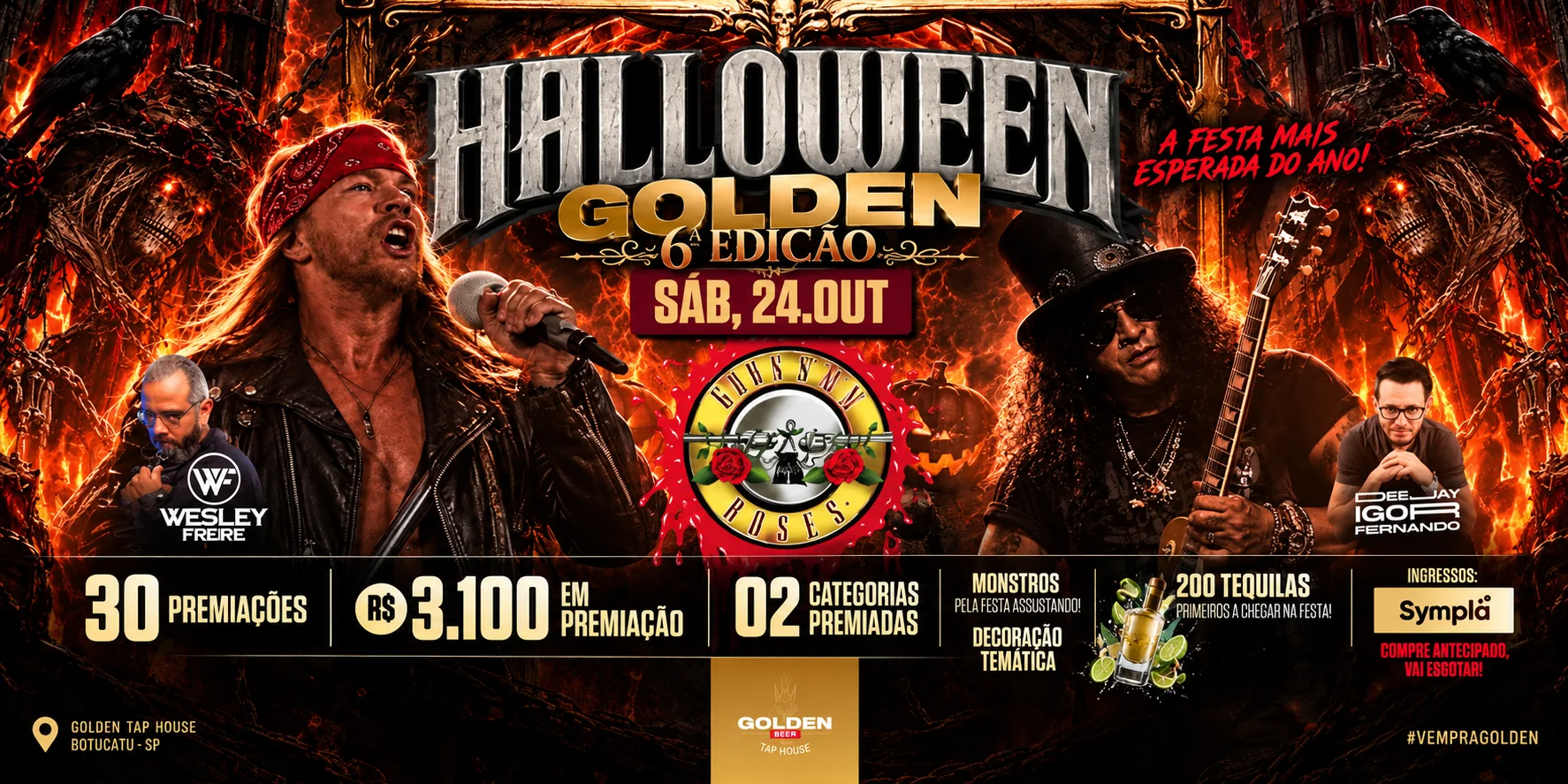 Halloween Golden 2026 — 6ª Edição